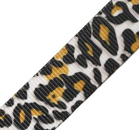 img 2 attached to 🐆 Leopard Print Grosgrain Ribbon - Versatile 100 Yard Roll by Mandala Crafts