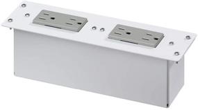 img 1 attached to 💡 Leviton 47605-NDP AC Power Module: Efficient Two Duplex Gray Receptacles