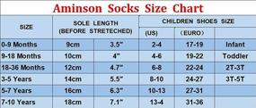 img 3 attached to Aminson Grip Ankle Socks: Non-Skid Slipper Crew Socks for Kids Boys and Girls - 6/12 Pairs