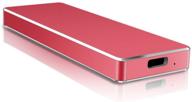 high speed type c external hard drive usb 3.1 hdd | 1tb red | for pc/mac/windows/xbox logo