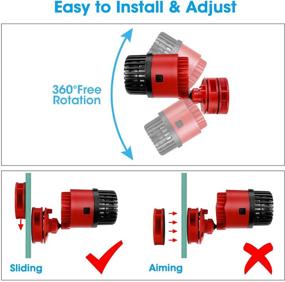 img 2 attached to 🐠 KEDSUM 800GPH 3W Aquarium Wavemaker Circulation Pump with Magnet Suction Base – Ideal for 20-50 Gallon Fish Tanks