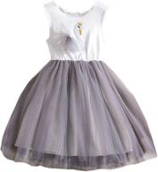 👗 ttyaovo baby girls sleeveless tulle dress - flower princess sundress for toddlers logo