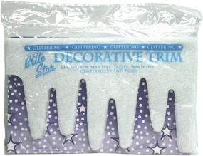 img 1 attached to 🎄 Enhance Your Christmas Décor with Brite Star Sparkle Icicle Trim, 7"x48", White