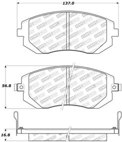 img 2 attached to Тормозные колодки повышенной производительности с шайбами и крепежом StopTech 309.09290