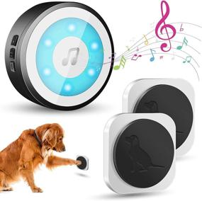 img 4 attached to 🐾 AOJESS Paw Smart Bell - Dog Doorbells for Potty Training - Sliding Door Access - Waterproof - 20 Melodious Polyphonic Ringtones - Lightweight Button Doorbell