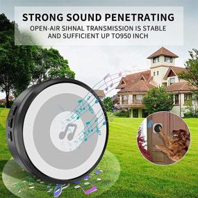 img 2 attached to 🐾 AOJESS Paw Smart Bell - Dog Doorbells for Potty Training - Sliding Door Access - Waterproof - 20 Melodious Polyphonic Ringtones - Lightweight Button Doorbell