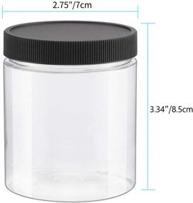 img 2 attached to 🔳 High-Quality 12 PCS 8 Oz Clear Empty Slime Storage Containers with Lids - BPA Free for Ultimate Slime Organization