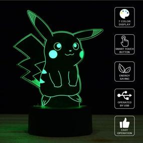img 2 attached to Enchanting 3D Animal Light Desk Lamp: Vibrant USB Powered LED Lights for Kids Gifts & Home Decoration - 7 Colors Auto Gradual Changing