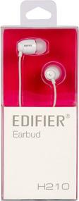 img 1 attached to 🎧 Наушники Edifier H210 In-Ear - высококачественные стерео-наушники Hi-Fi для музыки, подкастов и аудиокниг - Белый