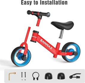 img 3 attached to 🚲 Bammax Baby Balance Bike: No-Pedal Toddler Scooter for 3-6 Year Olds - Lightweight & Inflation-Free Riding Toy