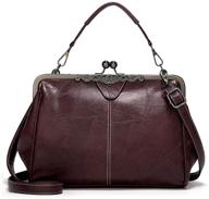 👜 stylish segater leather handbag crossbody messenger: women's top-handle bags with wallets logo