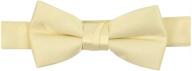 👔 holdem satin solid adjustable pre tied boys' accessories and bow ties: elegant style for young gentlemen logo