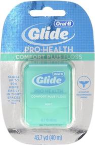 img 2 attached to 🦷 Glide PRO-HEALTH Refreshing Mint Comfort Plus Dental Floss, 43.7-Yard Dispenser, Pack of 3