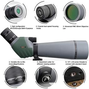 img 2 attached to 🔭 Gosky 20-60x80 Dual Focusing ED Spotting Scope: Ultimate Optics for Shooting, Hunting, Bird Watching, Astronomy, and More!