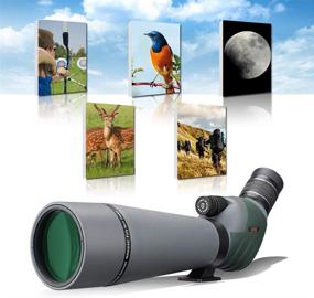 img 1 attached to 🔭 Gosky 20-60x80 Dual Focusing ED Spotting Scope: Ultimate Optics for Shooting, Hunting, Bird Watching, Astronomy, and More!