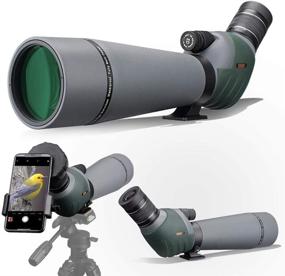 img 4 attached to 🔭 Gosky 20-60x80 Dual Focusing ED Spotting Scope: Ultimate Optics for Shooting, Hunting, Bird Watching, Astronomy, and More!