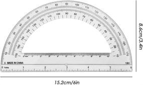 img 1 attached to Measuring DaKuan Straight Protractor Transparent