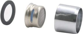 img 1 attached to 🚰 Polished Chrome 4-Pack Kitchen Faucet Aerator with Brass Housing (22mm/0.87 Inch Female Threaded) and Bonus Plumber's Tape