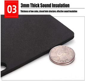 img 1 attached to 🚗 CARFUN License Plate Shockproof Sponge Pads for Enhanced Sound Insulation & Protection (2 Pieces)