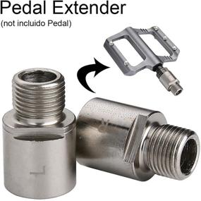 img 3 attached to 🚵 Enhance Comfort and Performance on Your Mountain Bike with 20mm Chrome Molybdenum Steel Bike Pedal Extenders