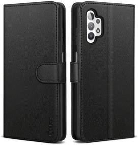 img 4 attached to 📱 Vakoo Wallet Series Flip Case for Samsung Galaxy A32 5G - Black, with Card Holder & Kickstand