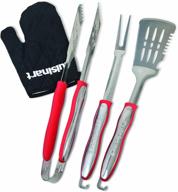 cuisinart cgs-134 grilling tool set with grill glove, red - enhance your bbq experience (3-piece) logo