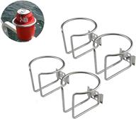 🥤 4-piece universal stainless steel boat ring cup drink holder for marine, yacht, truck, rv, car, trailer - durable hardware логотип