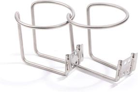 img 1 attached to 🥤 4-Piece Universal Stainless Steel Boat Ring Cup Drink Holder for Marine, Yacht, Truck, RV, Car, Trailer - Durable Hardware