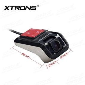 img 3 attached to 🚗 XTRONS Full HD 1080P Car DVR Road Video Recorder: Capture Your Drive with 140° Wide Angle and Loop Recording