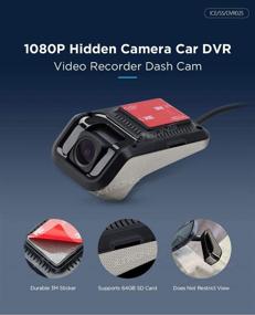 img 1 attached to 🚗 XTRONS Full HD 1080P Car DVR Road Video Recorder: Capture Your Drive with 140° Wide Angle and Loop Recording