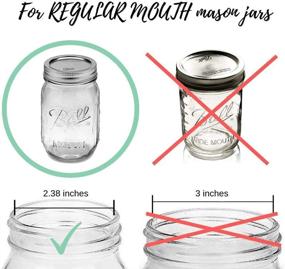 img 1 attached to The Southern Jarring Co. Mason Jar Bathroom Accessory Lid Set - Transform Your Jars with Black Stainless Steel - Soap Dispenser, Toothbrush Holder, Apothecary Lids