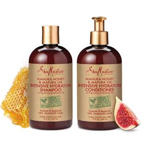 img 1 attached to 🍯 SheaMoisture Hydration Shampoo & Conditioner Set with Manuka Honey & Mafura Oil - 13 fl. Oz. each (Pack of 2)