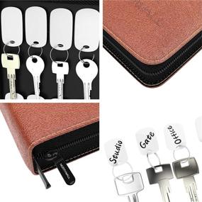 img 2 attached to 🔑 Compact Zippered Key Case Organizer for Commercial Door Products: Portable and Convenient