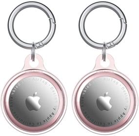 img 4 attached to 🔒 Dezem 2Pack Protect Case and Keychain for Airtag 2021: Keep Your Airtags Secure with Closed TPU Airtag Loop Holder