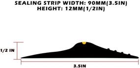 img 1 attached to 🔒 Threshold Weatherproof Stripping Replacement - Universal Solution