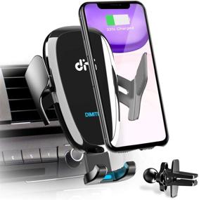 img 4 attached to 📱 DM Wireless Car Charger Holder: 10W Qi Fast Charging, Automatic Clamping, Air Vent Car Phone Mount for iPhone 12/11 Pro Max, Samsung Galaxy S21