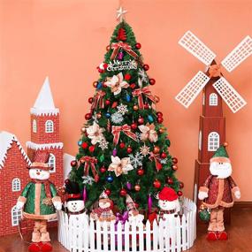 img 3 attached to 🎄 Mupera Christmas Tree 5.5ft - Realistic Artificial Christmas Tree for Home & Office Decor, 850 Branch Tips, PVC Xmas Pine Tree - 2021 New Arrival!