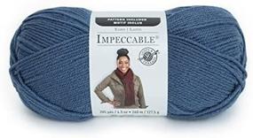 img 1 attached to 🧵 Loops & Threads Impeccable Yarn 4.5 oz. One Ball - Blue Moon" - Optimized Product Name: "Loops & Threads Impeccable Yarn 4.5 oz. - Blue Moon, One Ball