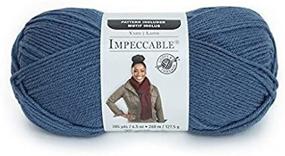 img 4 attached to 🧵 Loops & Threads Impeccable Yarn 4.5 oz. One Ball - Blue Moon" - Optimized Product Name: "Loops & Threads Impeccable Yarn 4.5 oz. - Blue Moon, One Ball