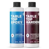🔆 high gloss epoxy resin kit (16-ounce) - uv resistant, self-leveling, ideal for wood table tops, bar tops, counters, river tables, and diy resin art projects logo