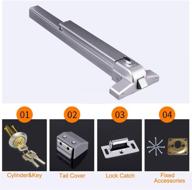 🚪 commercial stainless steel door push bar panic exit device with exterior lever emergency lock - hardware for metal & wood doors логотип