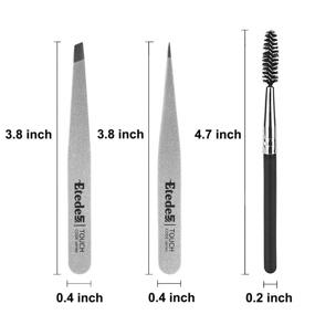 img 2 attached to Tweezers Appearance Workmanship Professional Stainless 1Eyebrow