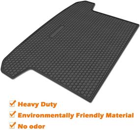 img 1 attached to Custom Fit Bonbo Rear Trunk Cover Floor Mat for Hyundai Tucson 2016-2020 - Heavy Duty Rubber Cargo Liner with Odorless & All Weather Guard