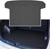 custom fit bonbo rear trunk cover floor mat for hyundai tucson 2016-2020 - heavy duty rubber cargo liner with odorless & all weather guard logo