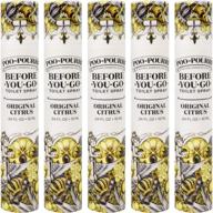 💩 poo-pourri original citrus 10ml 5 pack: odor-free solution for perfect bathroom fragrance логотип