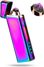 img 4 attached to Sipoe Lighter: USB Rechargeable Electric Arc Plasma 🔥 Lighter - Windproof & Upgraded Battery Indicator - Multichrome Design