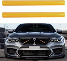 img 4 attached to 🚗 Yellow Grille Insert Stripes Replacement for BMW F20 F30 F32 2012-2018, 320i 328i 330i 335i 420i 428i 435i Accessories - Compatible with 3 Series