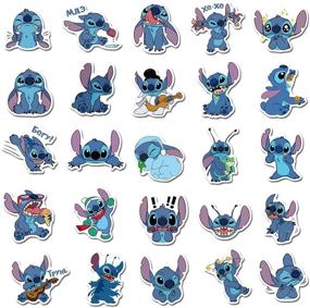 img 3 attached to 50-Pack Stitch Stickers: Waterproof Vinyl Decals for Scrapbooks, Cars, Motorcycles, Bicycles & Luggage