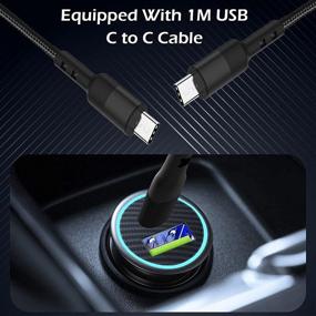 img 1 attached to 🔌 MINLUK Автомобильное Зарядное Устройство USB C: 60W + 30W Порт быстрой зарядки для iPhone 12/Pro/Max/Mini, Samsung S21/20/10, Note20/10