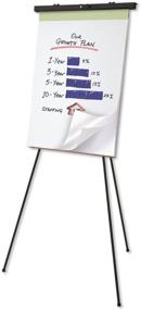 img 2 attached to 👍 Quartet Flip Chart / Display Easel: 66 Inches Max Height, 20 Lbs Max Weight, Black Aluminum (48ETL) - Versatile Presentation Stand for Professionals!